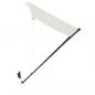 Preview: Einziehbare Markise mit LED 400×150 cm Creme