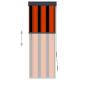 Preview: Außenrollo 60 x 250 cm Orange und Braun