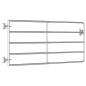Preview: 5-Rohr-Weidetor Stahl (95-170)×90 cm Silbern