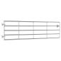 Preview: 5-Rohre-Weidetor Stahl (115-300)×90 cm Silbern 