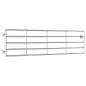 Preview: 5-Rohre-Weidetor Stahl (115-300)×90 cm Silbern 
