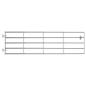 Preview: 5-Rohre-Weidetor Stahl (115-300)×90 cm Silbern 