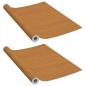 Preview: Selbstklebende Türfolien 2 Stk. Helle Eiche 210 x 90 cm PVC