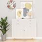 Preview: Selbstklebende Möbelfolie Weißes Holz 500 x 90 cm PVC