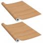 Preview: ARDEBO.de - Selbstklebende Möbelfolie Japanische Eiche 500 x 90 cm PVC