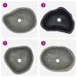 Preview: Waschbecken Flussstein Oval (37-46)x(29-36) cm
