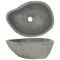 Preview: Waschbecken Flussstein Oval (37-46)x(29-36) cm
