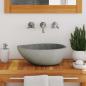 Preview: Waschbecken Flussstein Oval (37-46)x(29-36) cm