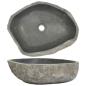 Preview: Waschbecken Flussstein Oval (45-53)x(34-41) cm  