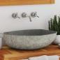 Preview: Waschbecken Flussstein Oval (45-53)x(34-41) cm  