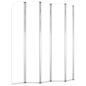 Preview: Duschabtrennung 120x140 cm Hartglas Transparent