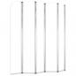 Preview: Duschabtrennung 120x140 cm Hartglas Transparent