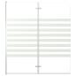 Preview: Duschabtrennung 120x140 cm Hartglas Streifen
