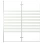 Preview: Duschabtrennung 120x140 cm Hartglas Streifen