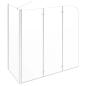 Preview: Duschabtrennung 120x69x130 cm Hartglas Transparent