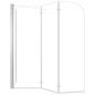 Preview: Duschabtrennung 120x69x130 cm Hartglas Transparent