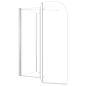 Preview: Duschabtrennung 120x69x130 cm Hartglas Transparent