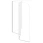 Preview: Duschabtrennung 120x69x130 cm Hartglas Transparent