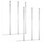 Preview: Duschabtrennungen 2 Stk. 104x130 cm Hartglas Transparent