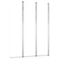 Preview: Duschabtrennungen 2 Stk. 104x130 cm Hartglas Transparent