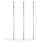 Preview: Duschabtrennungen 2 Stk. 104x130 cm Hartglas Transparent