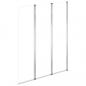 Preview: Duschabtrennungen 2 Stk. 104x130 cm Hartglas Transparent