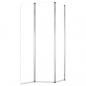 Preview: Duschabtrennungen 2 Stk. 104x130 cm Hartglas Transparent