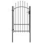 Preview: Gartentor Stahl 1x2,2 m Schwarz