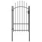 Preview: Gartentor Stahl 1x2,2 m Schwarz