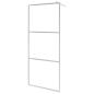 Preview: Duschwand für Begehbare Dusche mit Klarem ESG-Glas 90x195 cm 