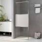 Preview: Duschwand für Begehbare Dusche Halbmattiertes ESG-Glas 90x195cm