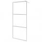 Preview: Begehbare Duschwand mit voll mattiertem ESG-Glas 140x195 cm