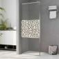 Preview: Duschwand für Begehbare Dusche ESG-Glas Steindesign 90x195 cm