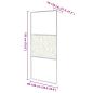 Preview: Duschwand für Begehbare Dusche ESG-Glas Steindesign 100x195 cm