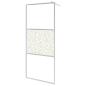Preview: Duschwand für Begehbare Dusche ESG-Glas Steindesign 140x195 cm