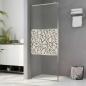 Preview: Duschwand für Begehbare Dusche ESG-Glas Steindesign 140x195 cm