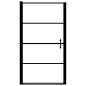 Preview: Duschtür Mattes Hartglas 100x178 cm Schwarz