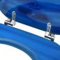 Preview: Toilettensitz mit Deckel MDF Blau Wassertropfen-Design