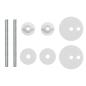 Preview: Toilettensitz mit Deckel MDF Blau Wassertropfen-Design
