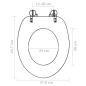 Preview: Toilettensitz mit Deckel MDF Tiefsee-Design