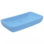 Preview: Luxus-Waschbecken Rechteckig Matt Hellblau 71x38 cm Keramik