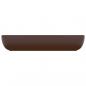 Preview: Luxus-Waschbecken Rechteckig Matt Dunkelbraun 71x38 cm Keramik