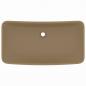 Preview: Luxus-Waschbecken Rechteckig Matt Creme 71x38 cm Keramik