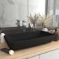 Preview: Luxus-Waschbecken Rechteckig Matt Schwarz 71x38 cm Keramik
