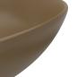 Preview: Waschbecken Keramik Mattcreme Rund 
