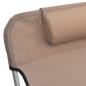 Preview: Sonnenliegen Klappbar 2 Stk. Taupe Textilene und Stahl
