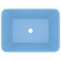 Preview: Luxus-Waschbecken Matt Hellblau 41x30x12 cm Keramik