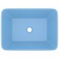 Preview: Luxus-Waschbecken Matt Hellblau 41x30x12 cm Keramik