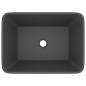 Preview: Luxus-Waschbecken Matt Dunkelgrau 41x30x12 cm Keramik