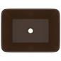 Preview: Luxus-Waschbecken Matt Dunkelbraun 41x30x12 cm Keramik